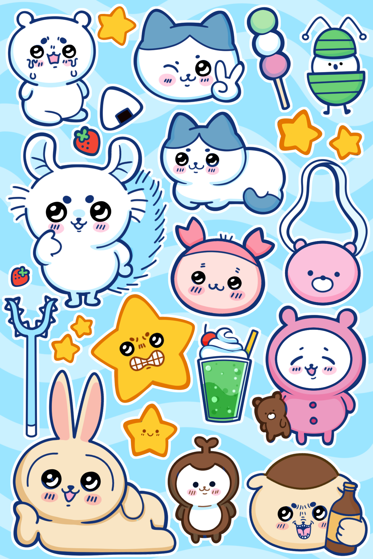 Chiikawa 4x6 Sticker Sheet