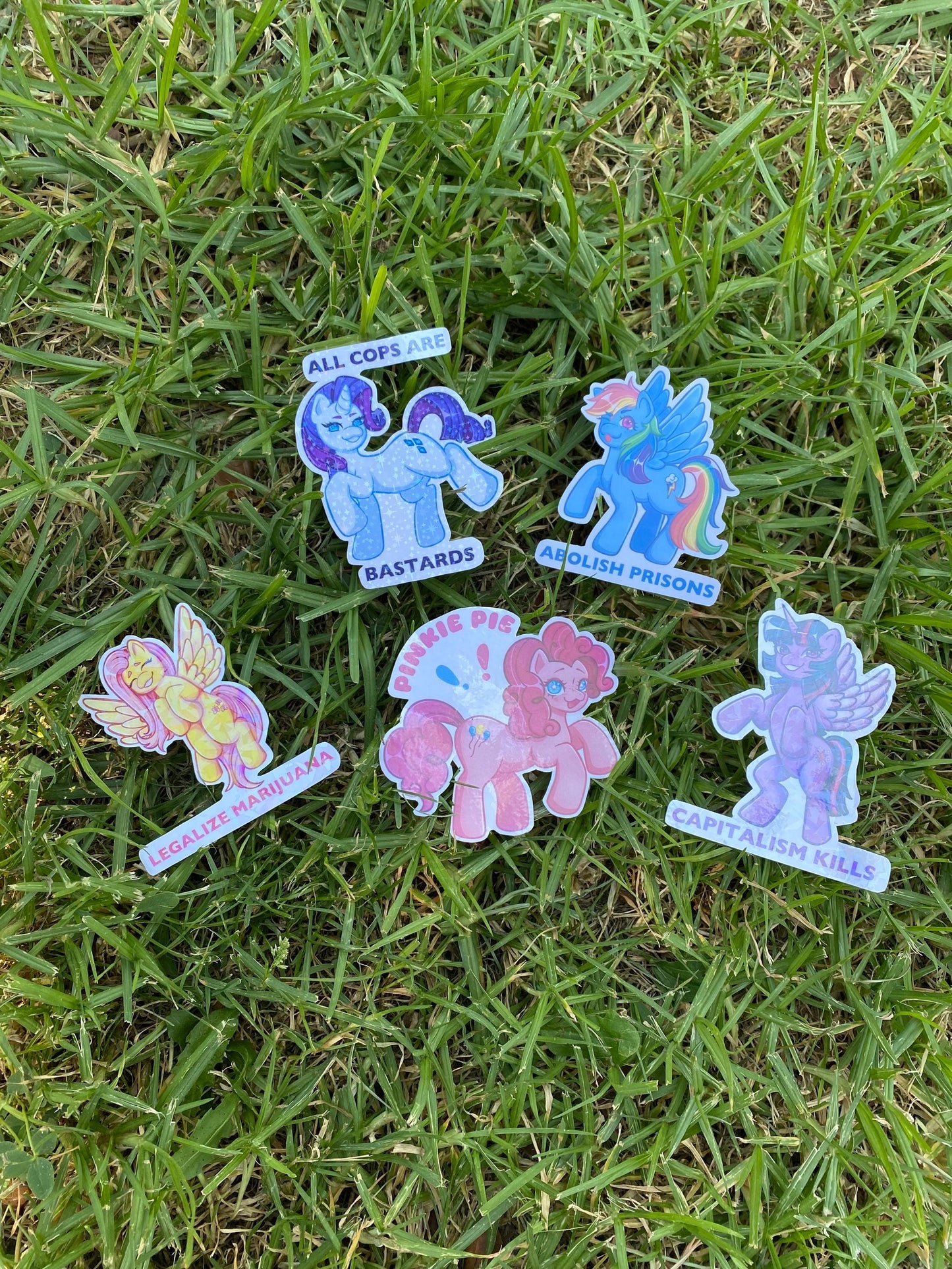 Twilight Sparkle “Capitalism Kills” Sticker | Holographic My Little Pony Sticker