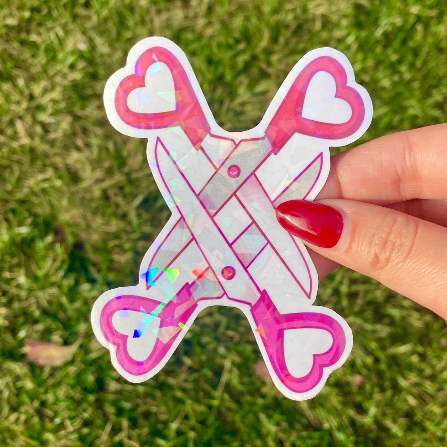 Lesbian Two Scissors Sticker | WLW Pride