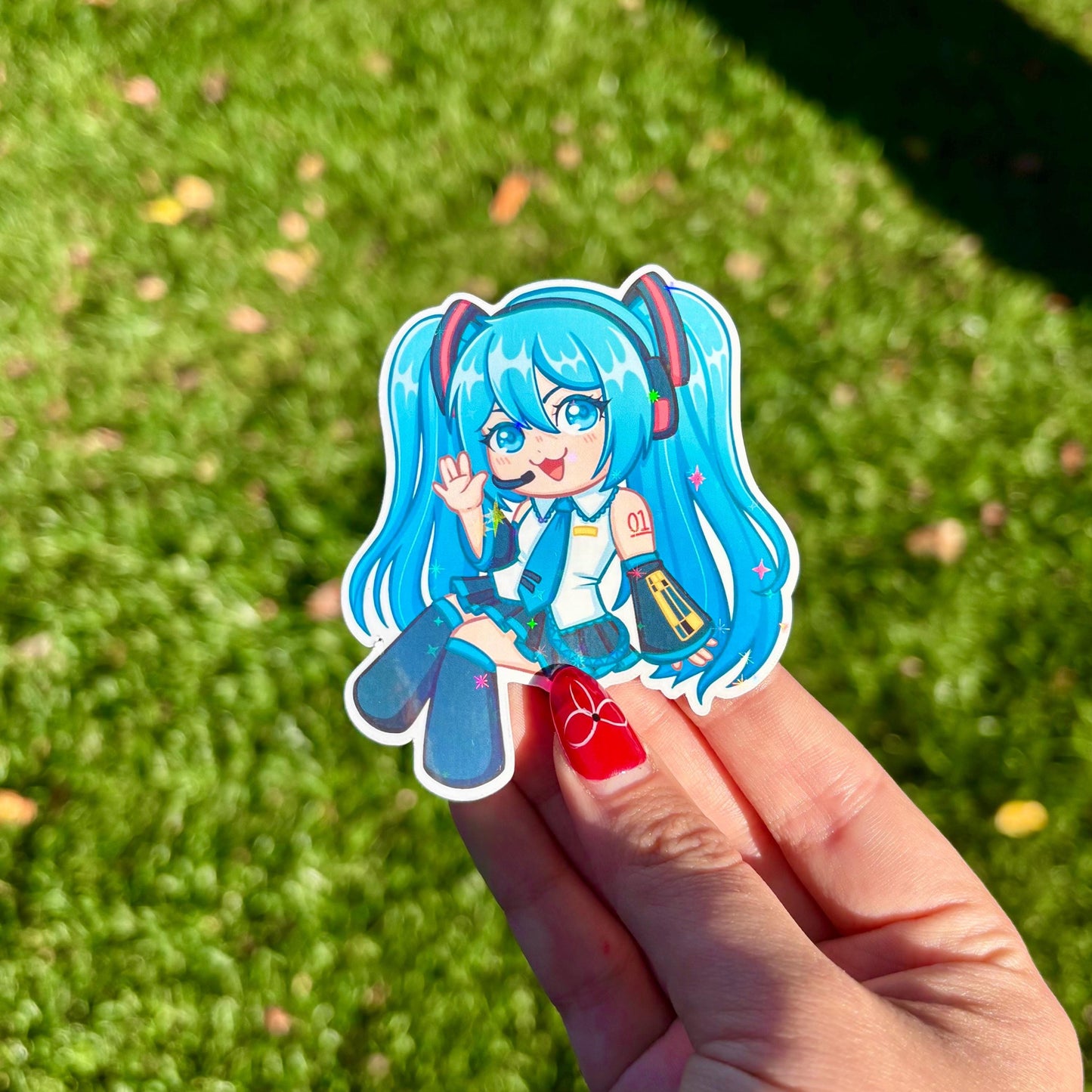 Chibi Hatsune Miku Sticker | Vocaloid Fanart