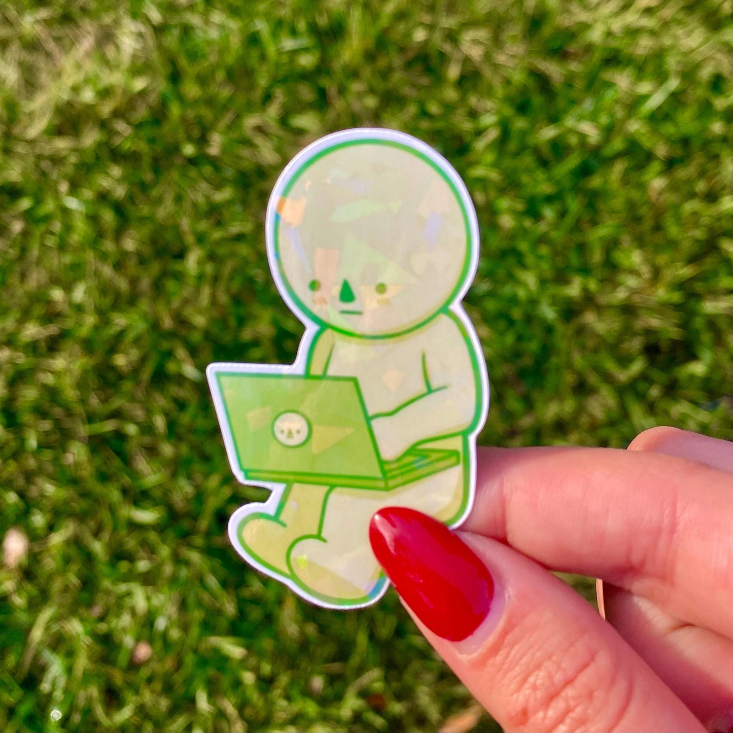Smiski Series 1 Sticker Pack | 10 Holographic Stickers