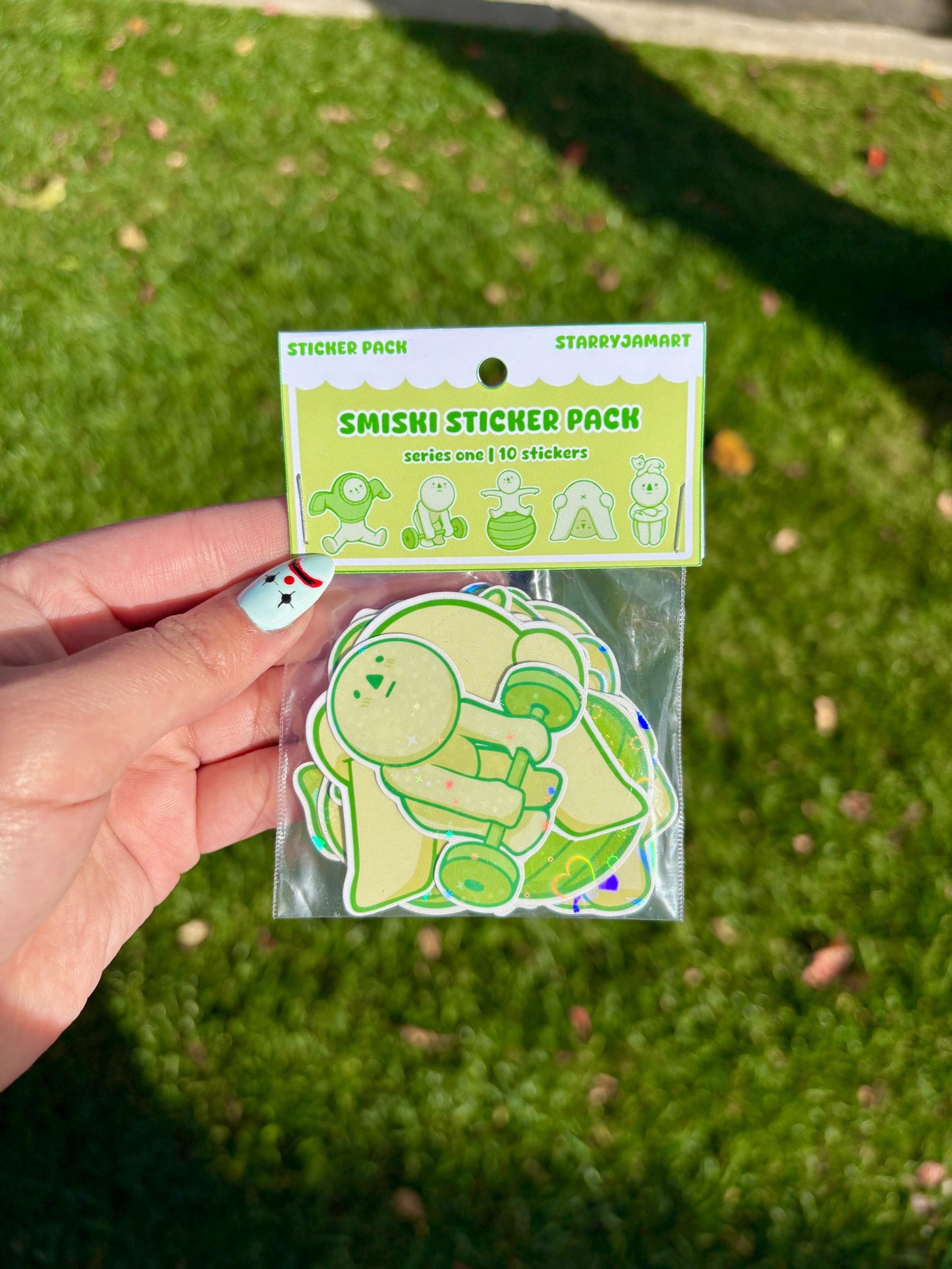 Smiski Series 1 Sticker Pack | 10 Holographic Stickers