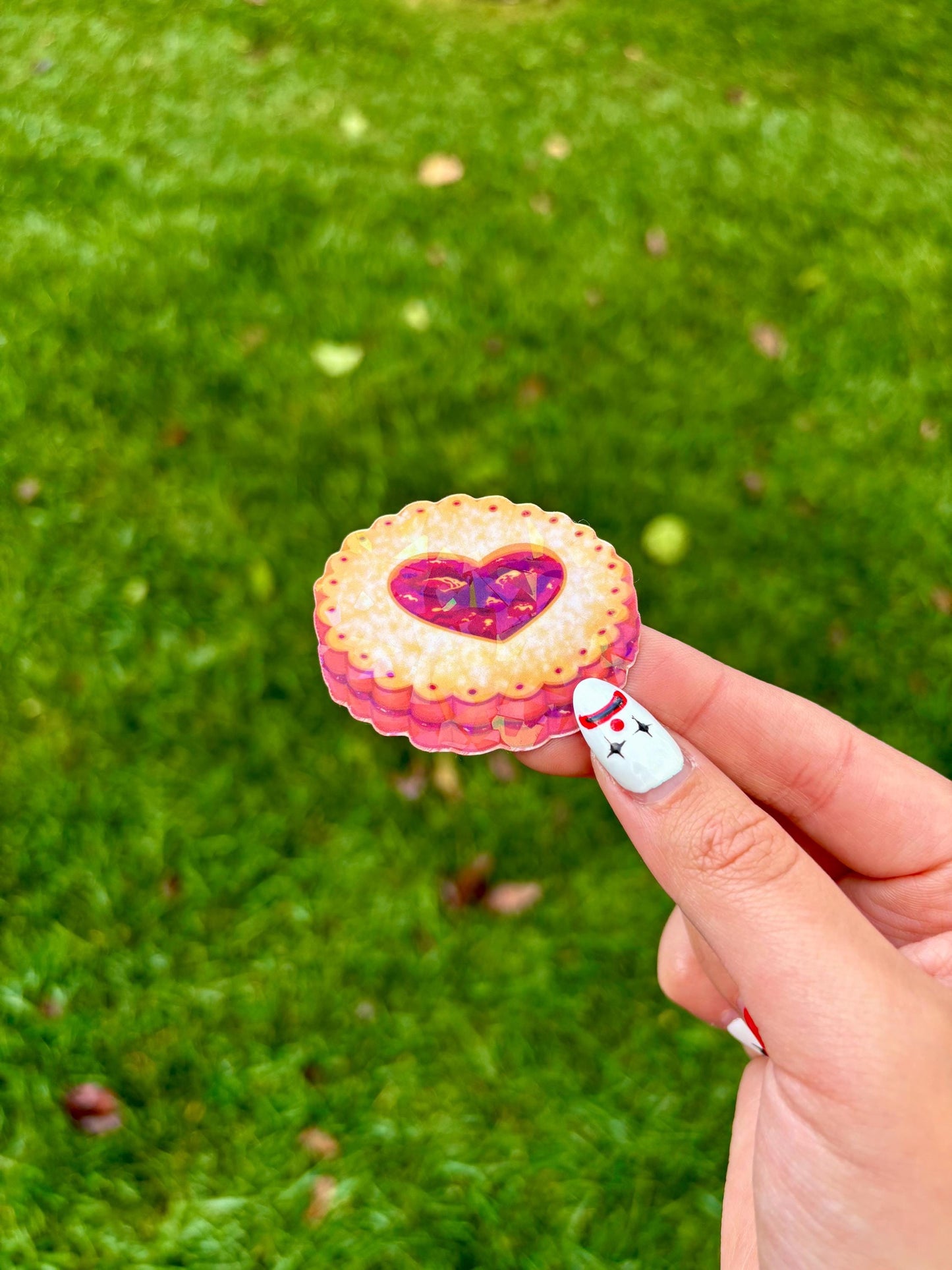 Heart Jam Dodger Cookie Sticker