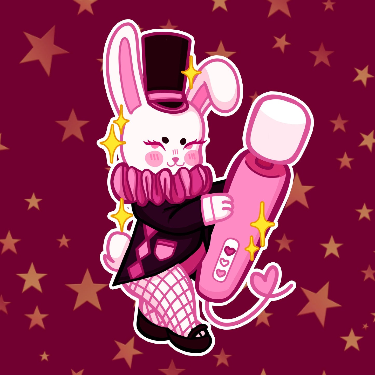 Red Wine Supernova Chapell Roan Sticker | Magic Bunny Vibrator Sticker