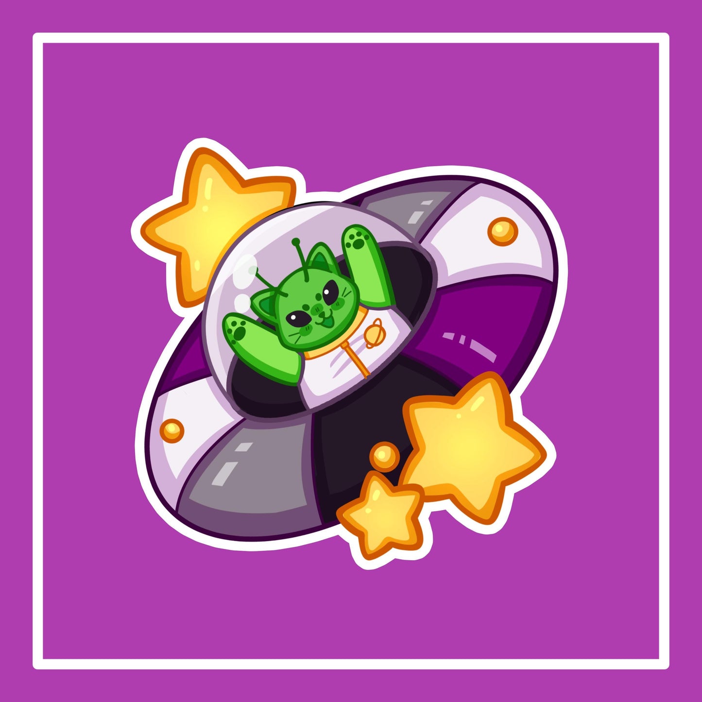 Ace in Space Sticker | Asexual Pride Stickers