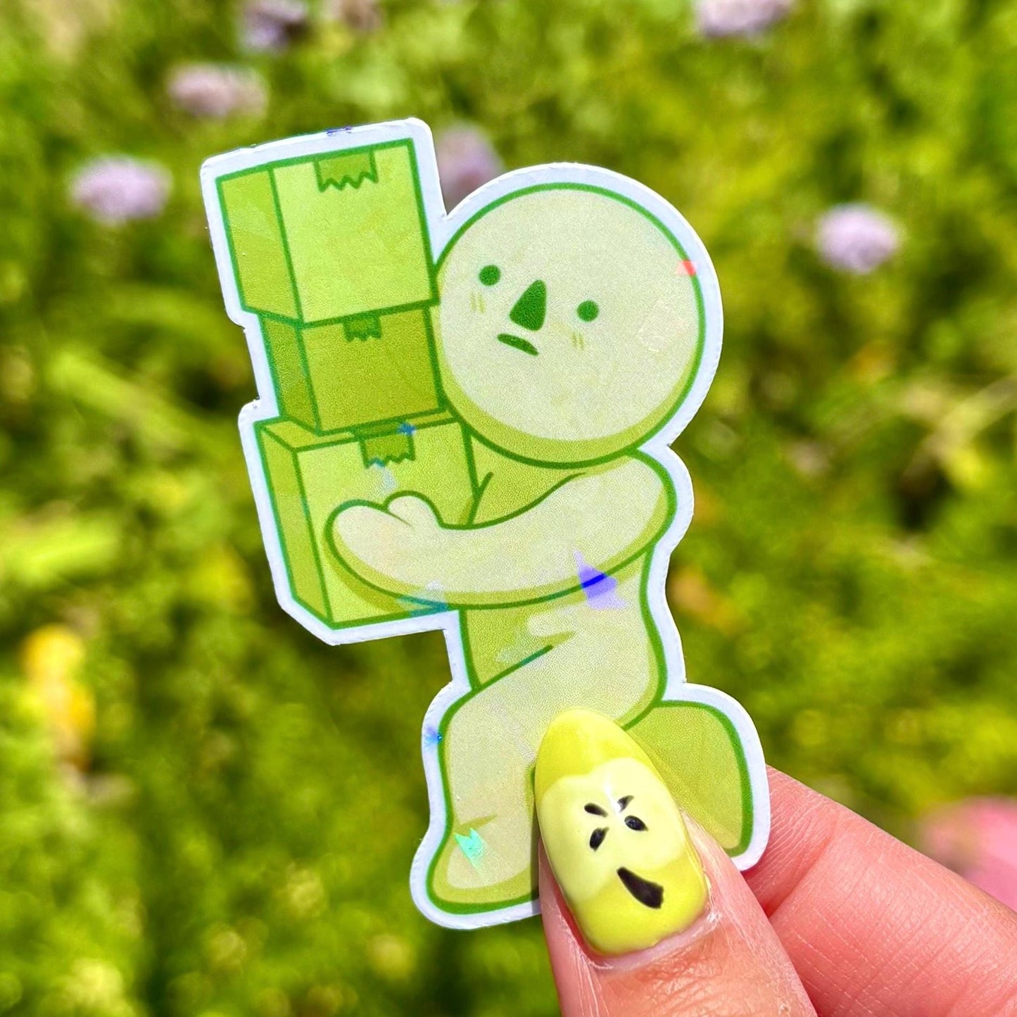 Smiski series 2 Sticker Pack | 10 Holographic Stickers