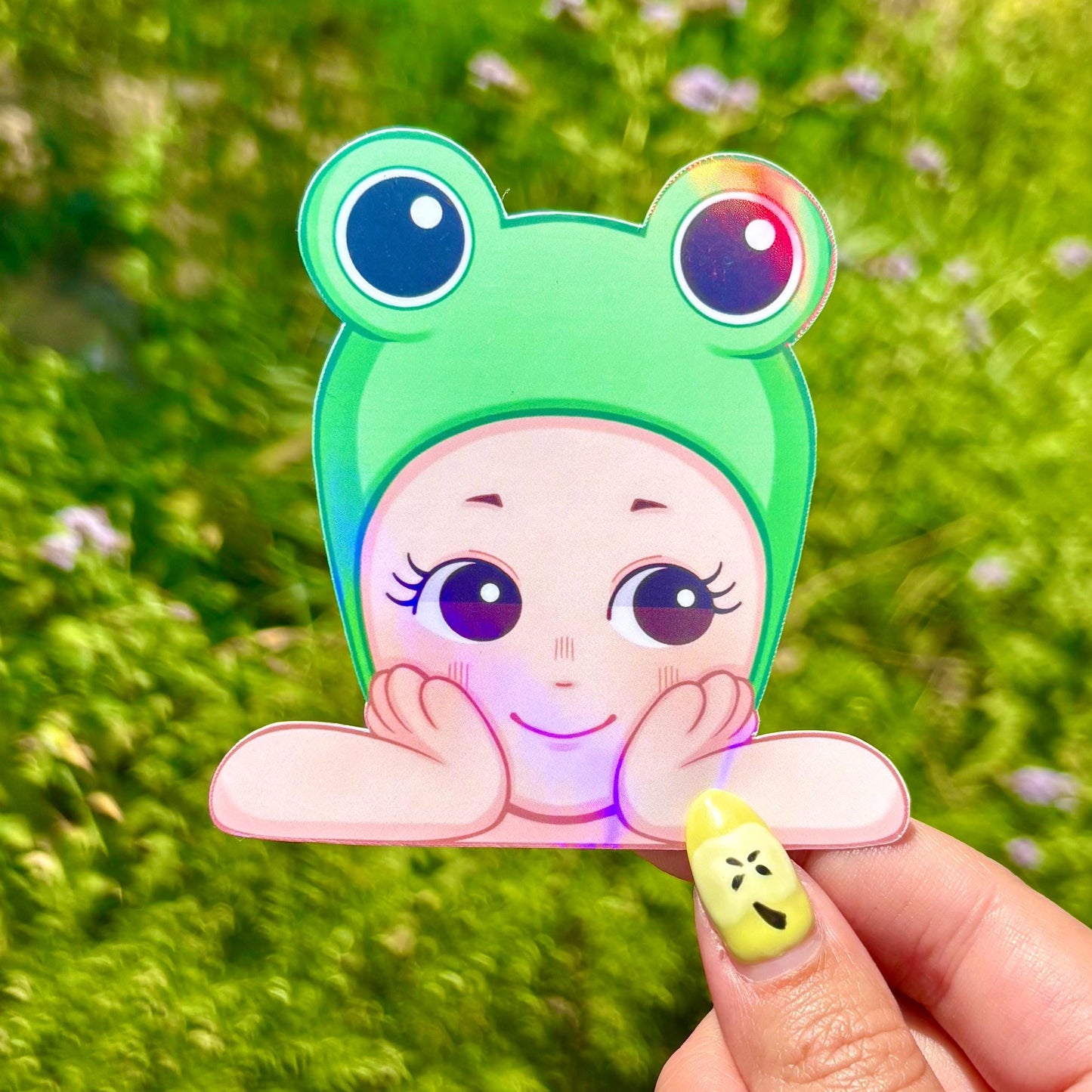 Sonny Angel Frog Peeker Sticker