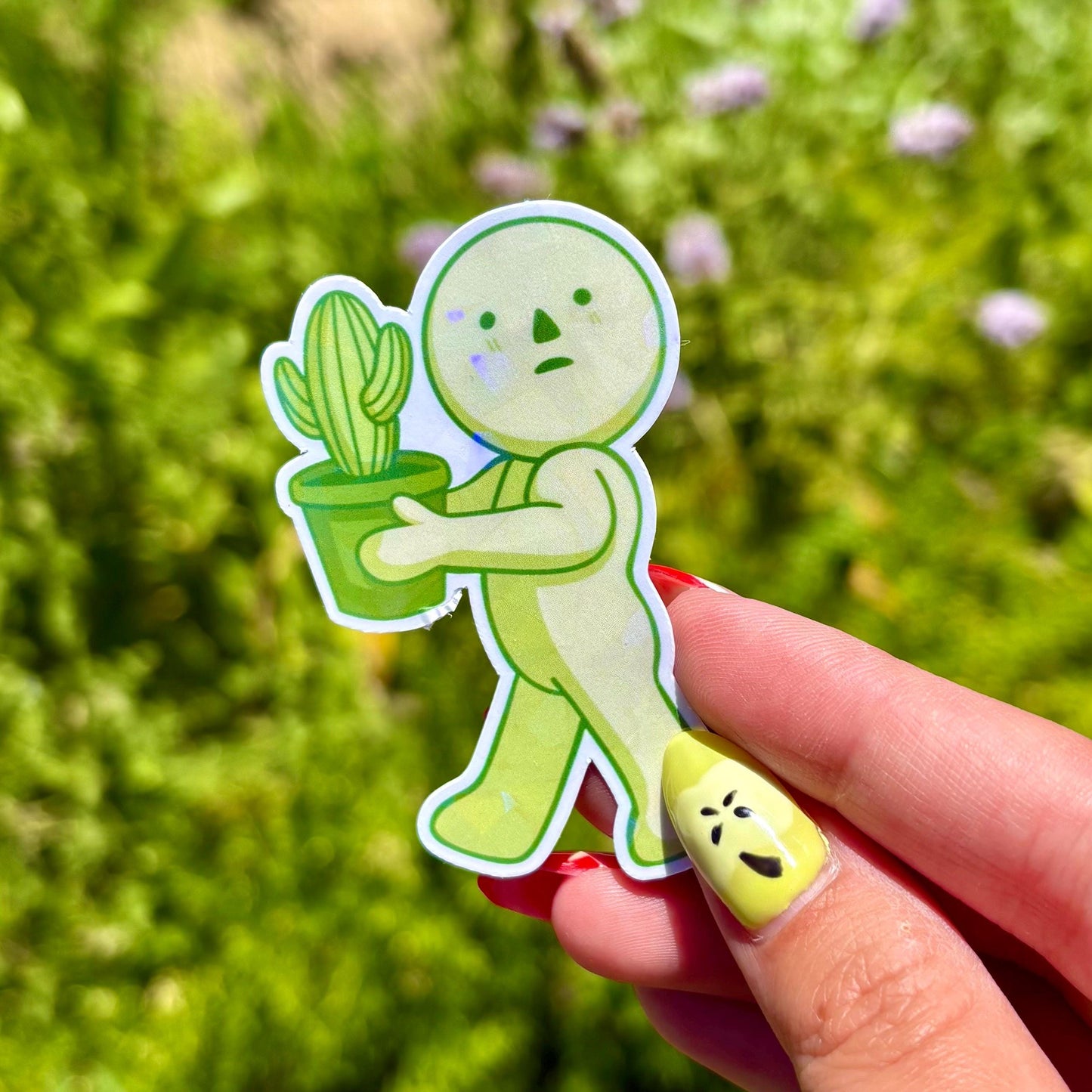 Smiski Cactus Sticker
