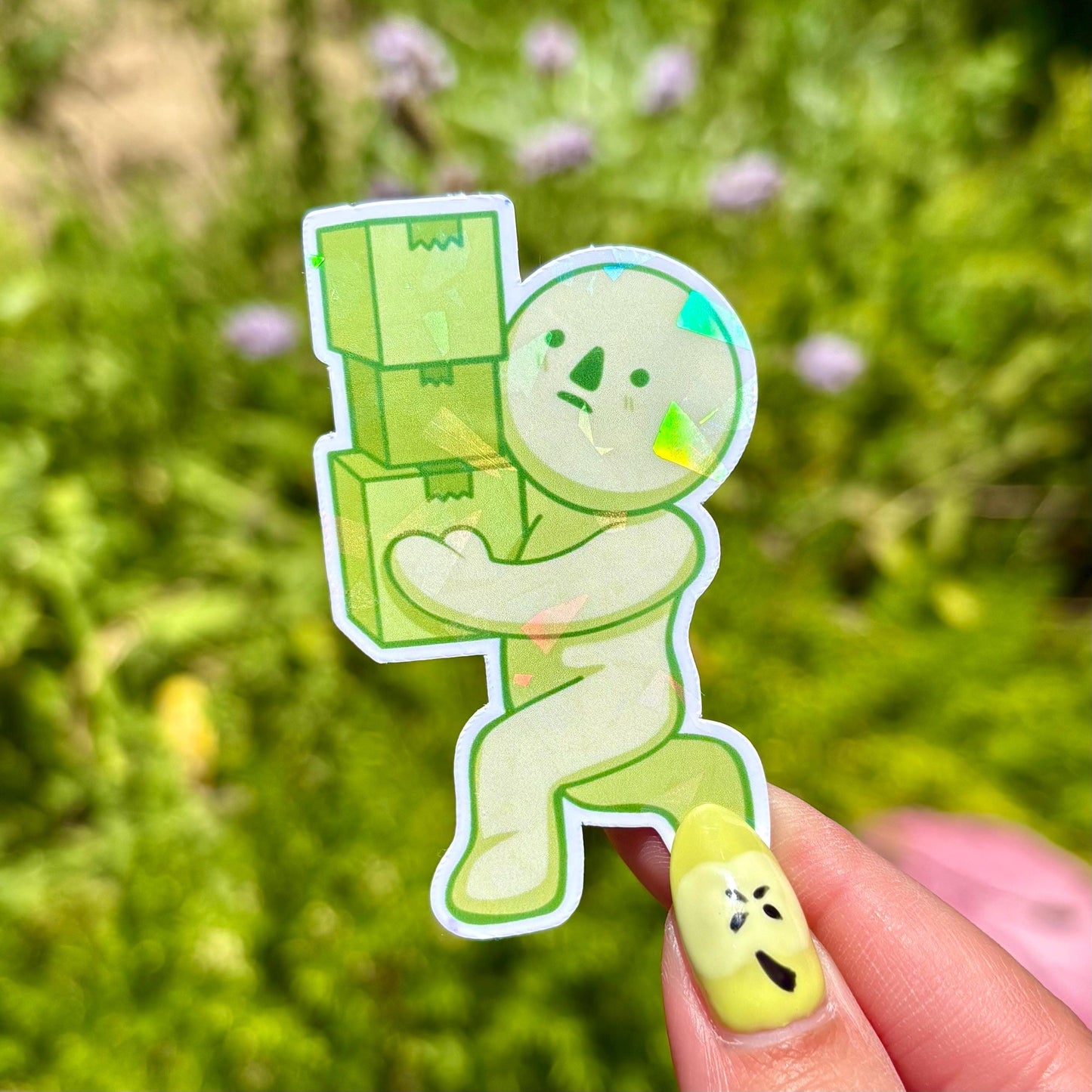 Smiski Moving Boxes Sticker