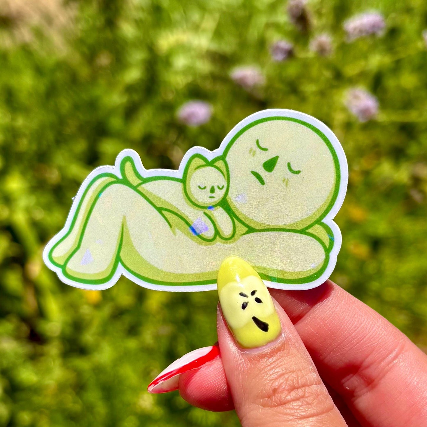 Smiski Sleepy Cat Sticker