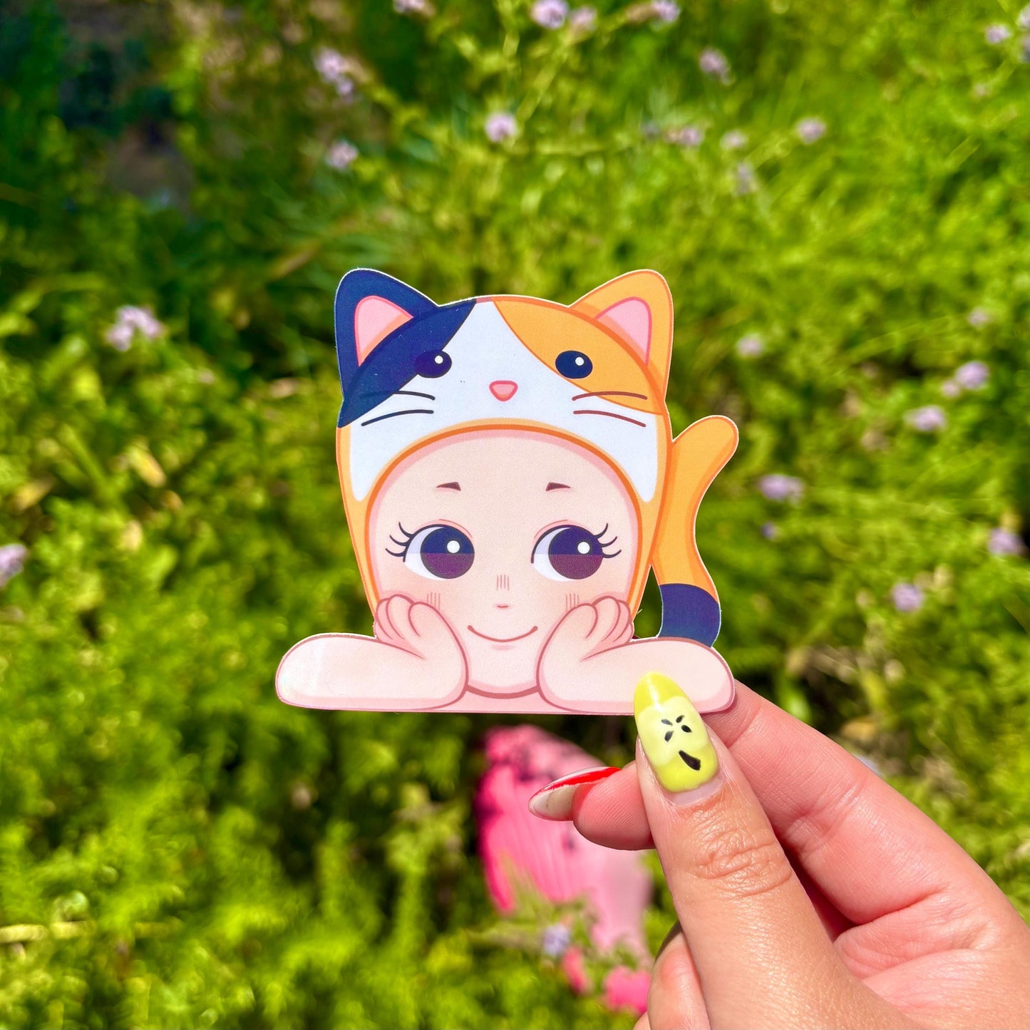 Sonny Angel Calico Peeker Sticker