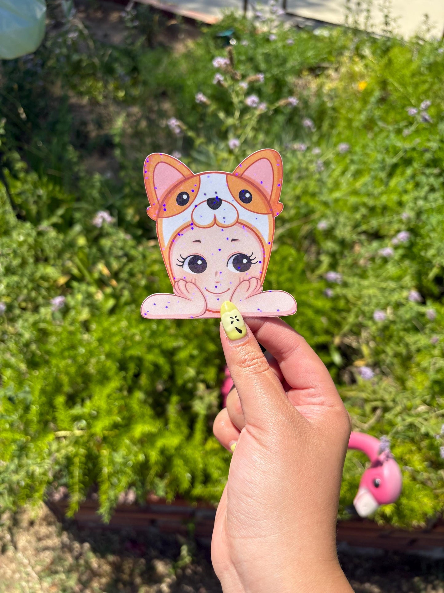 Sonny Angel Corgi Peeker Sticker