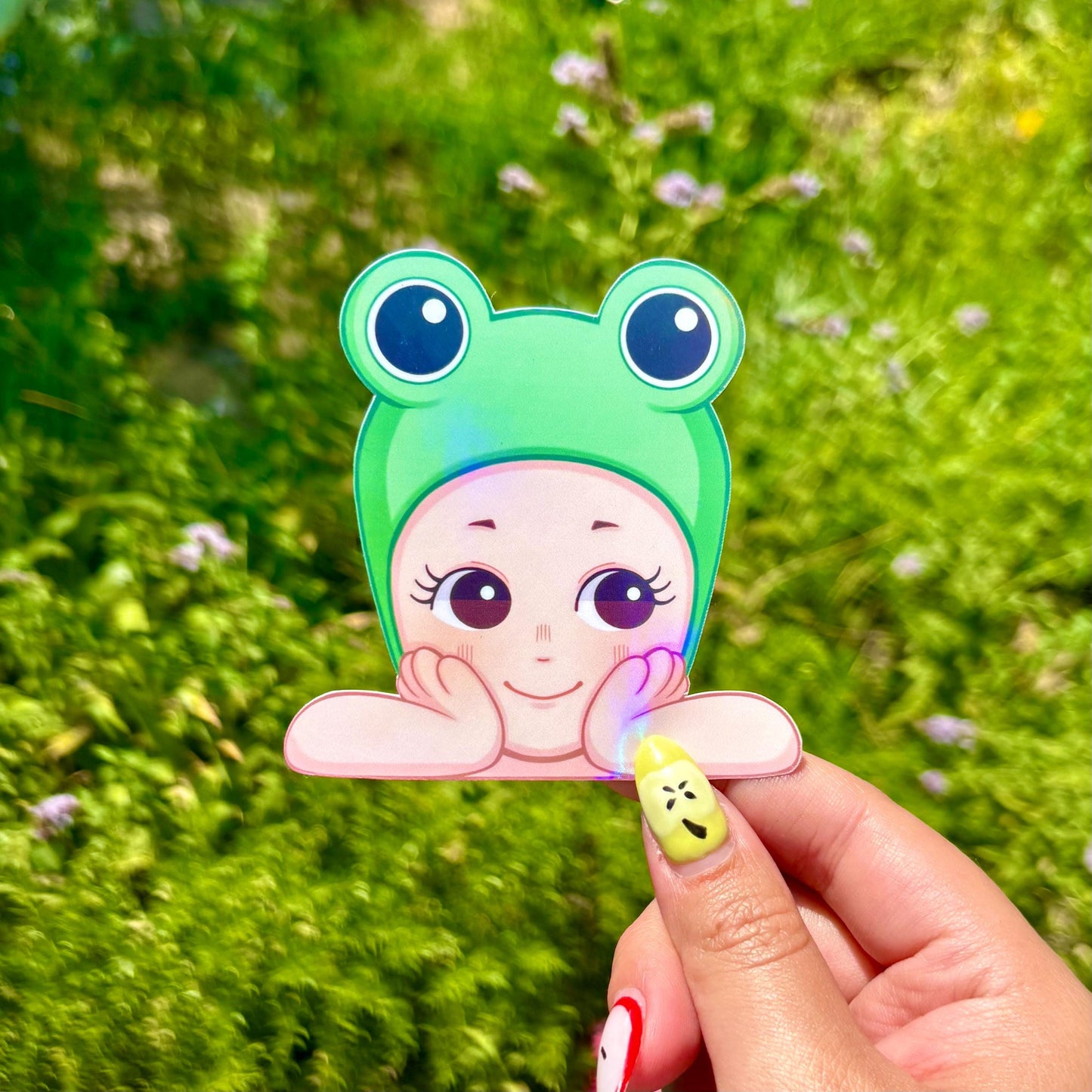 Sonny Angel Frog Peeker Sticker