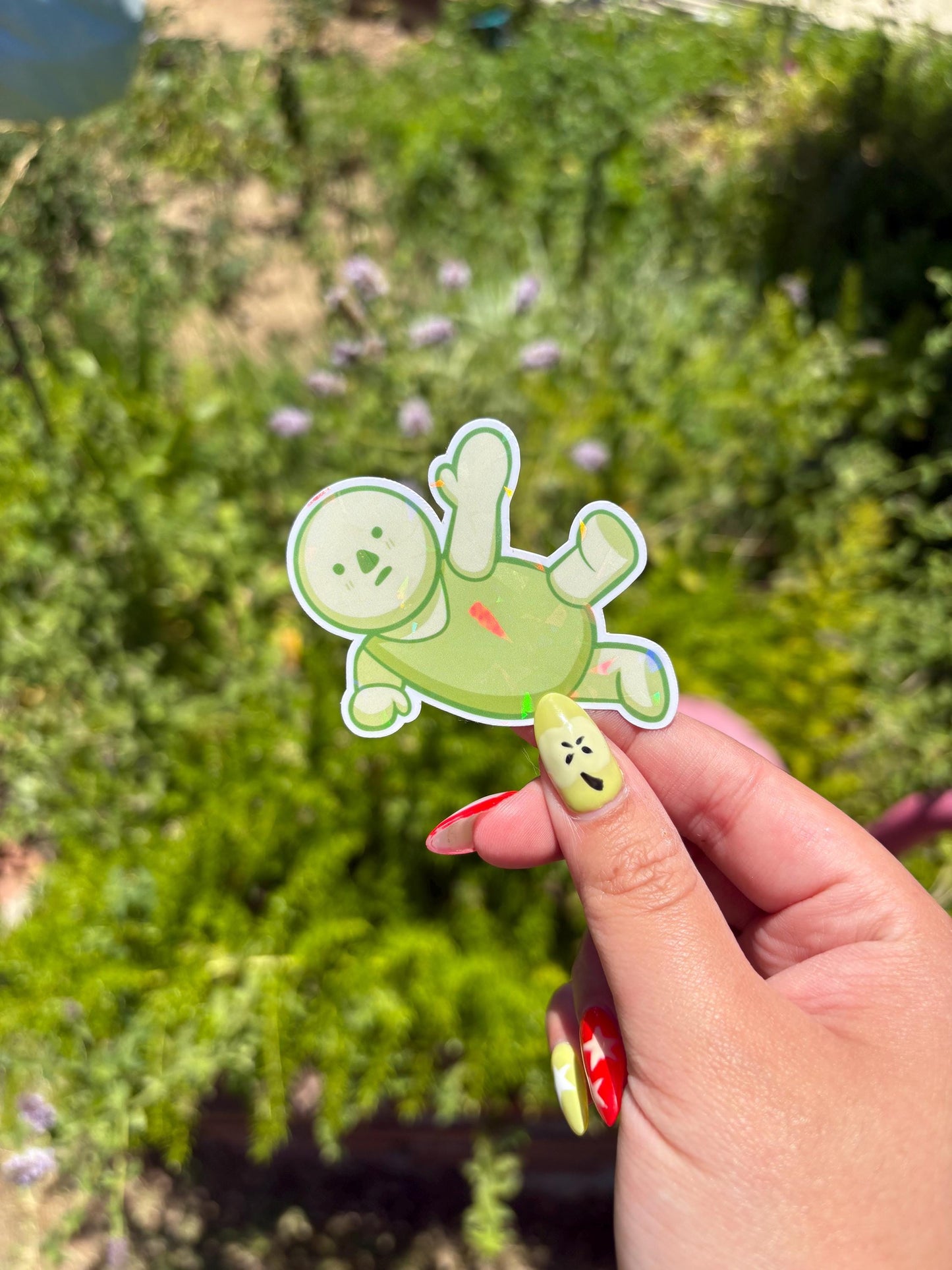 Smiski Yoga Sticker