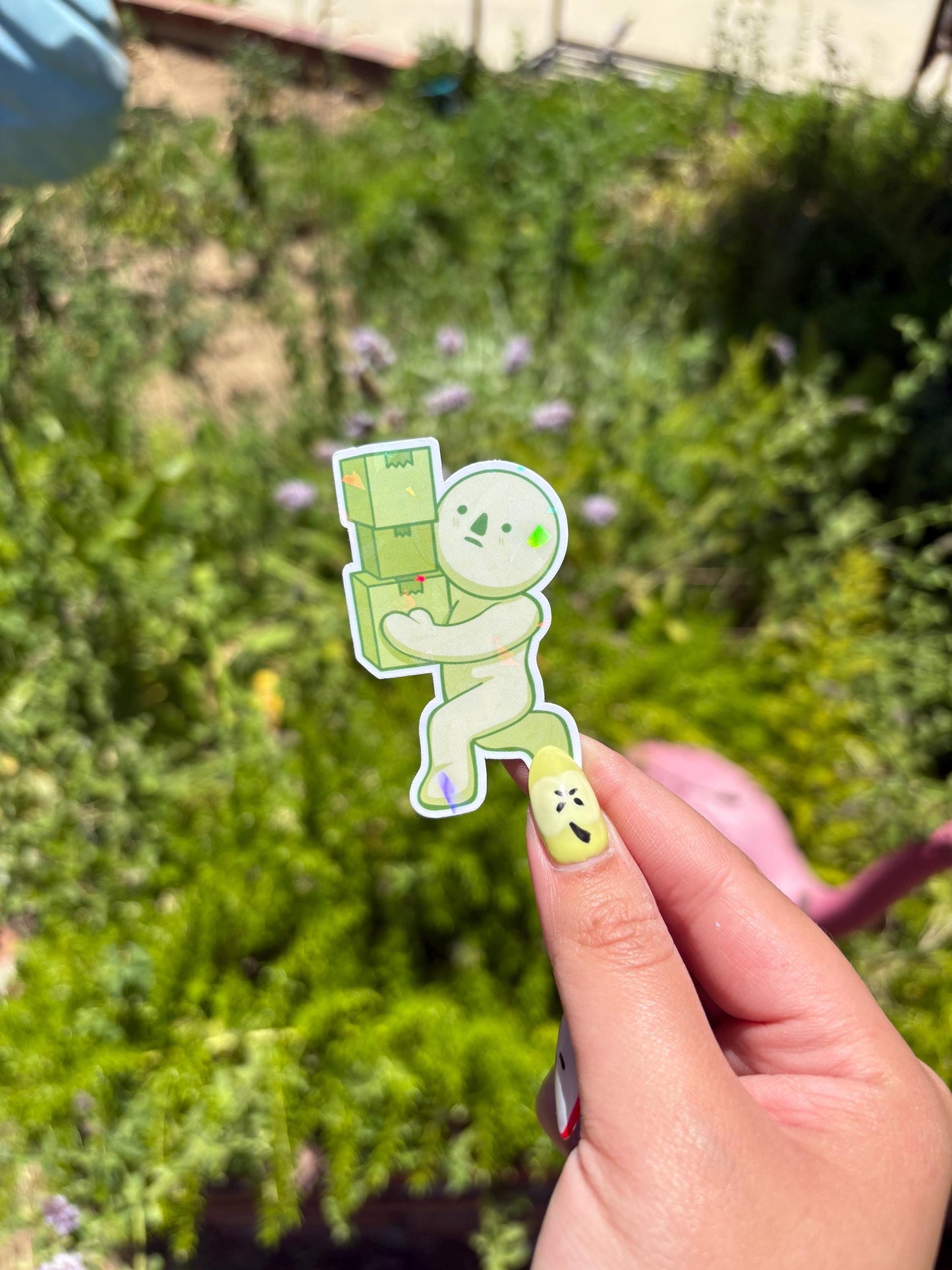 Smiski Moving Boxes Sticker