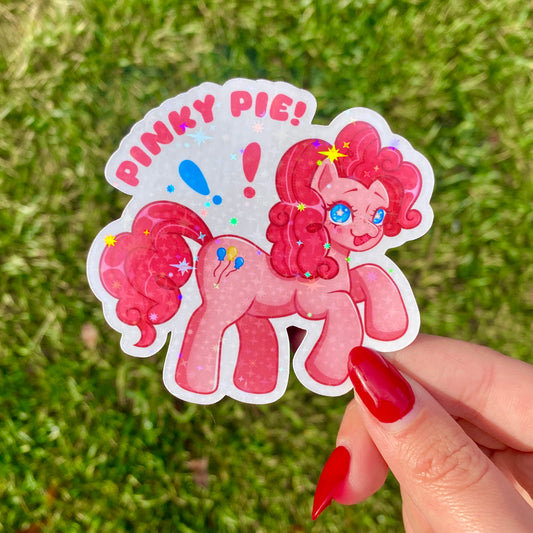 Pinky Pie! Sticker | My Little Pony Holographic Sticker