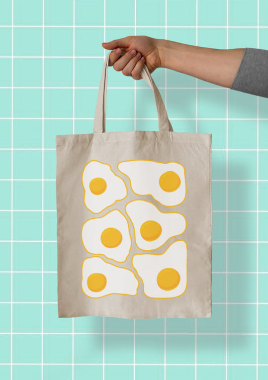 Runny Egg Yolk Tote Bag | Breakfast series