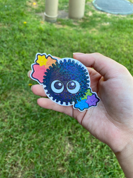 Studio Ghibli Soot Sprite Holographic Sticker | My Neighbor Totoro Fanart