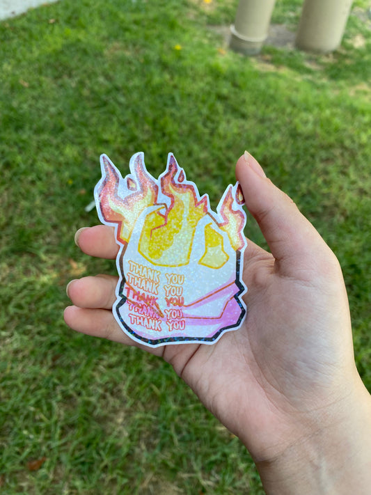 Chappell Roan Inspired Hot-To-Go Holographic Sticker