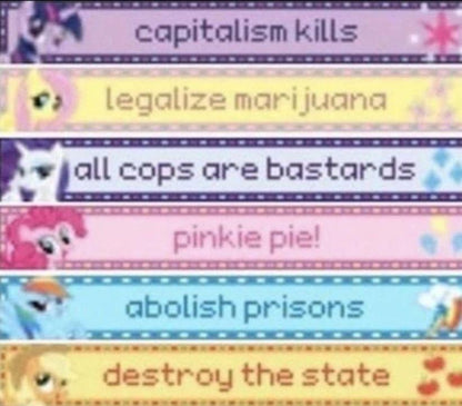 Twilight Sparkle “Capitalism Kills” Sticker | Holographic My Little Pony Sticker