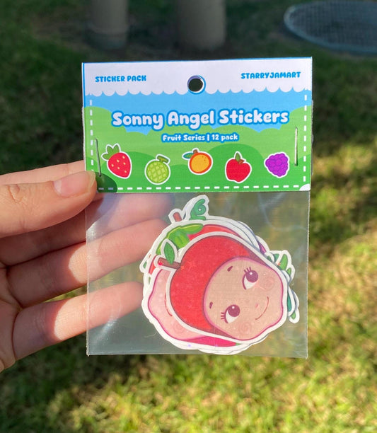 Sonny Angel Fruit Sticker Pack | 12 pcs