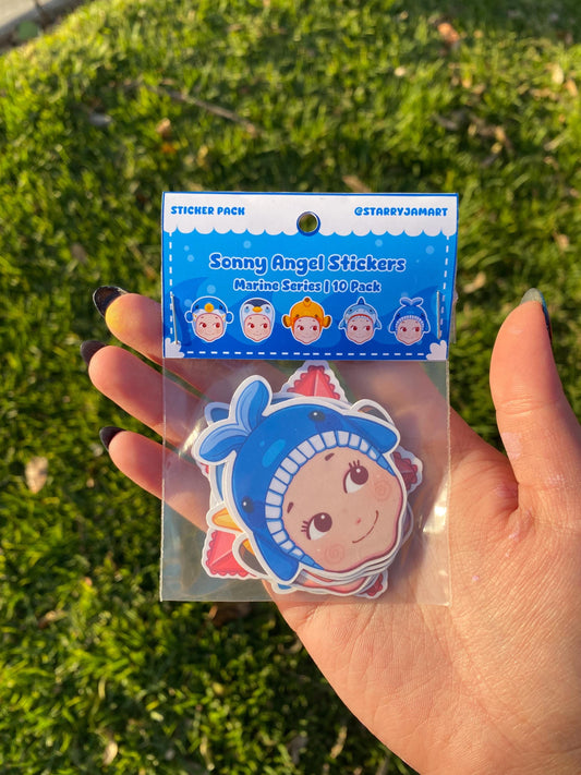 Sonny Angel Marine Sticker Pack | 10 pcs