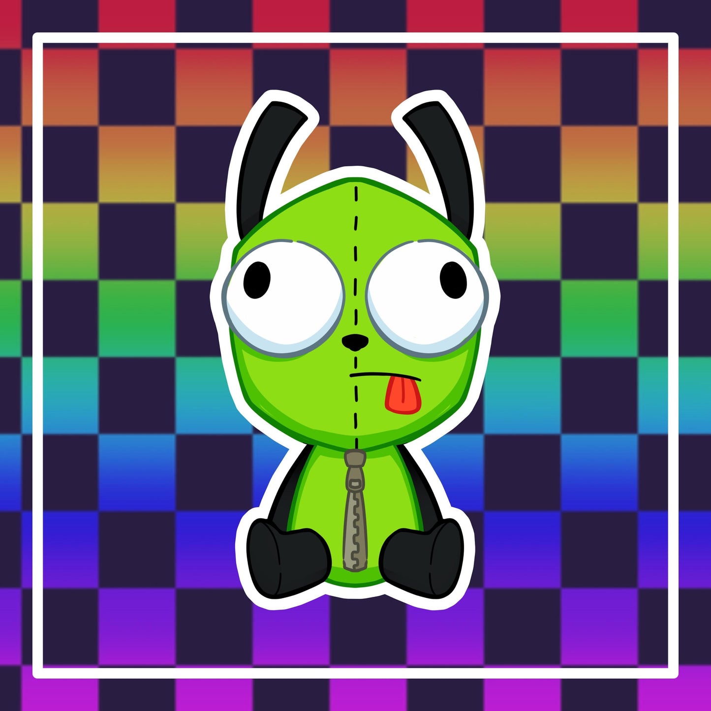 Invader Zim Gir Sticker
