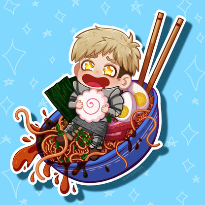 Dungeon Meshi Laios Keychain | Ramen Acrylic Charm