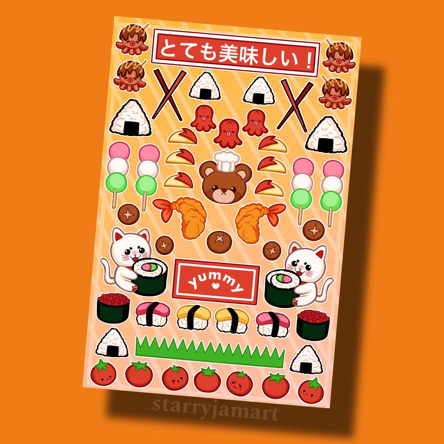 Japanese Food Deco Sticker Sheet