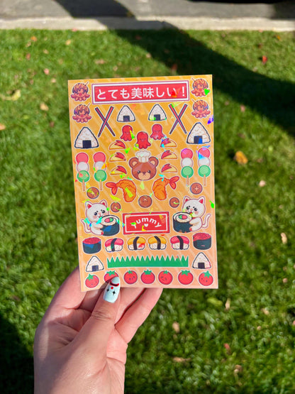 Japanese Food Deco Sticker Sheet