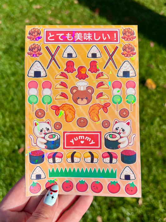 Japanese Food Deco Sticker Sheet