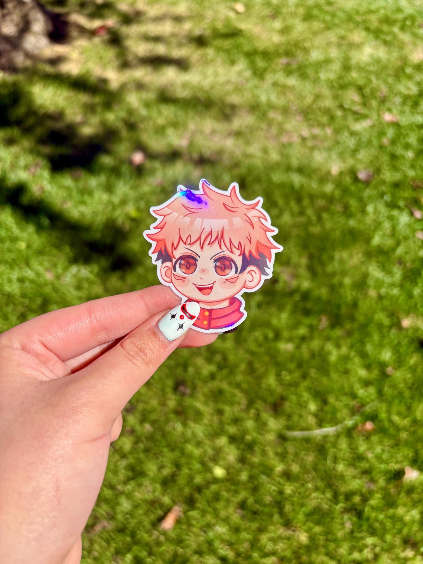 JJK Yuji Chibi Sticker | Jujitsu Kaisen Fanart