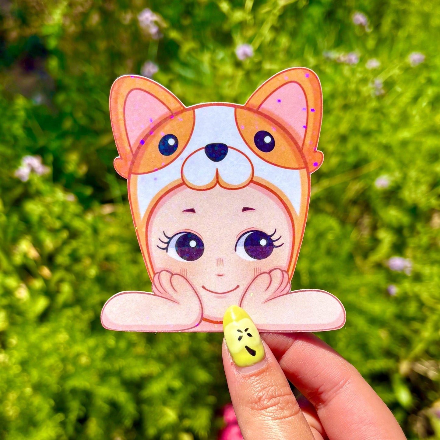 Sonny Angel Corgi Peeker Sticker