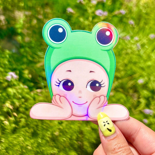 Sonny Angel Frog Peeker Sticker