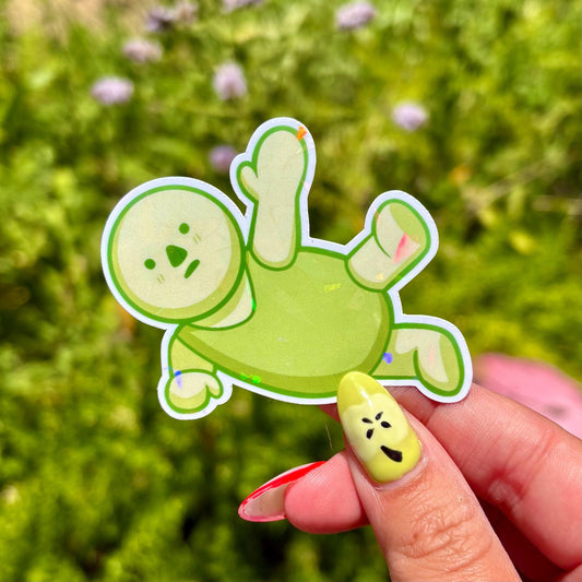 Smiski Yoga Sticker