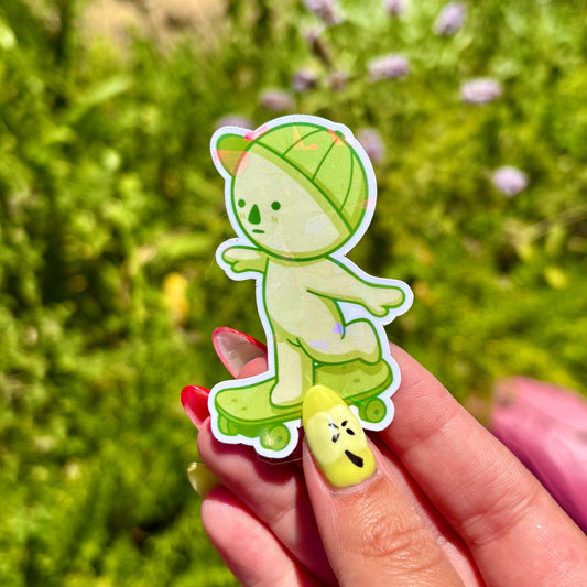 Smiski Skateboard Sticker