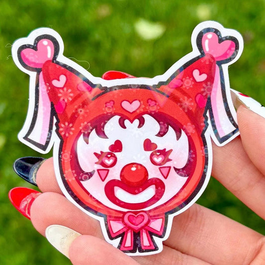 Clown Girl Sticker | Clowncore Aesthetic