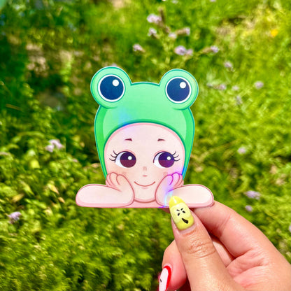 Sonny Angel Frog Peeker Sticker