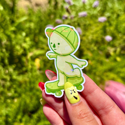 Smiski Skateboard Sticker