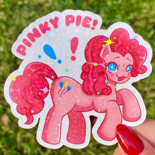 Pinkie Pie Cheer Sticker | My Little Pony Fanart Sticker