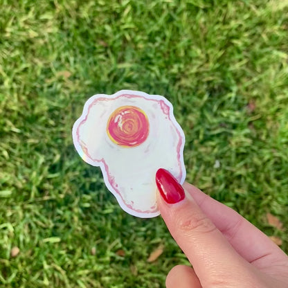 Holographic Egg Yolk Sticker