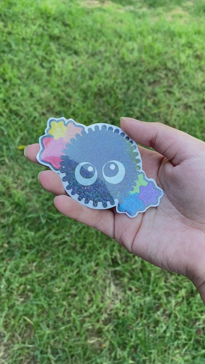 Studio Ghibli Soot Sprite Holographic Sticker | My Neighbor Totoro Fanart