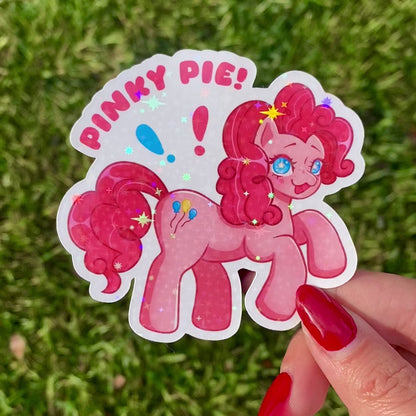 Pinky Pie! Sticker | My Little Pony Holographic Sticker