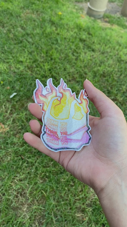 Chappell Roan Inspired Hot-To-Go Holographic Sticker