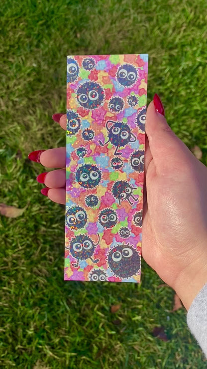 Studio Ghibli Soot Sprite Rainbow Candy Holographic Bookmark